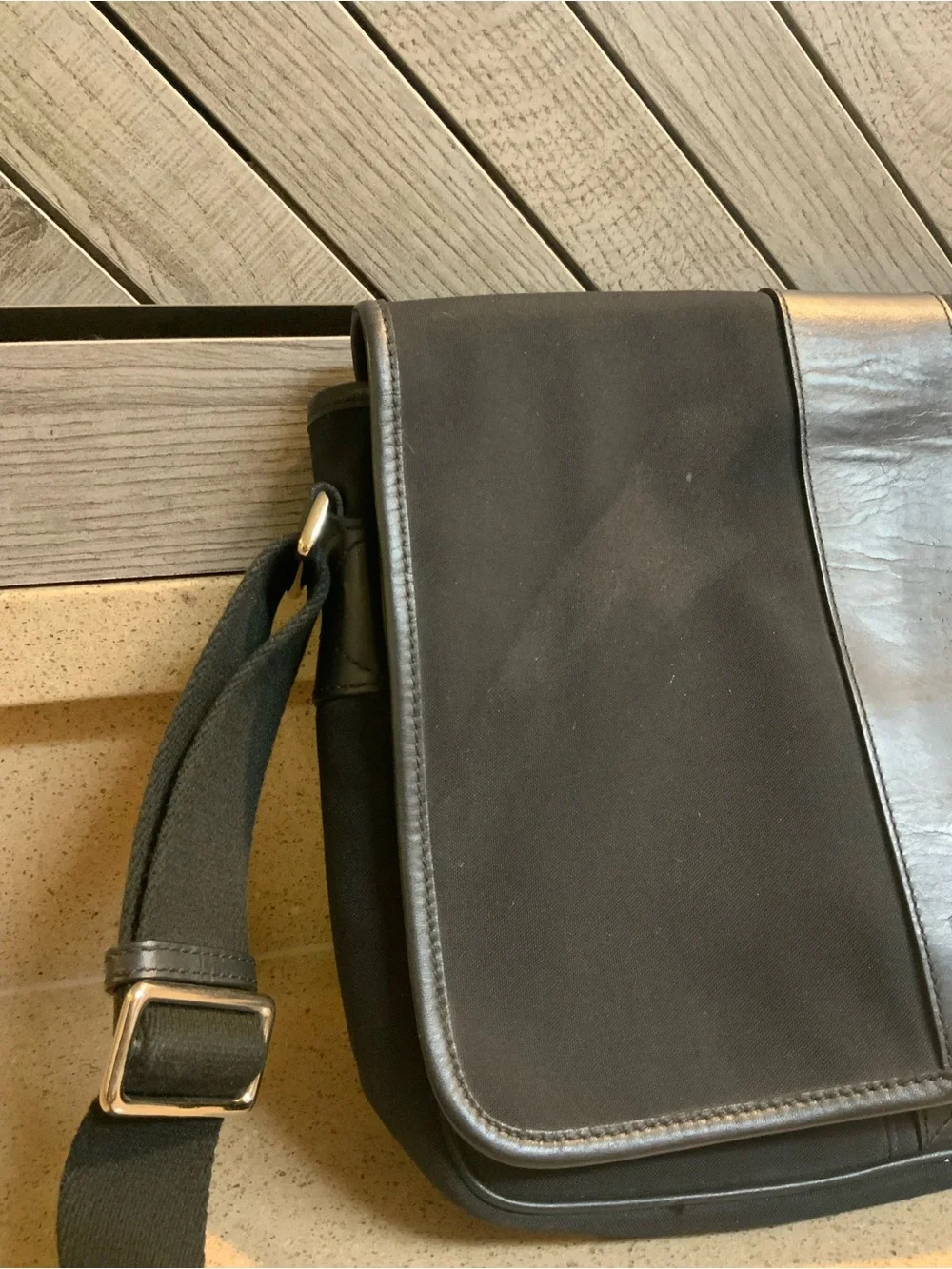 Coach Black Messenger Laptop Bag with Adjustable Strap